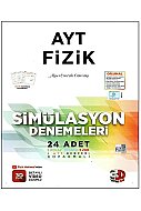 3D YAYINLARI AYT FİZİK SİMÜLASYON DENEMELERİ (24 ADET)(49871) - 3D YAYINLARI