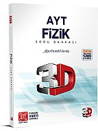 3D YAYINLARI AYT FİZİK SORU BANKASI (49543)(VİDEO ÇÖZÜMLÜ) - 3D YAYINLARI