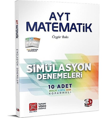 3D YAYINLARI AYT MATEMATİK SİMÜLASYON DENEMELERİ - 1