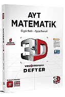 3D YAYINLARI AYT MATEMATİK VİDEO DESTEKLİ DEFTER - 3D YAYINLARI