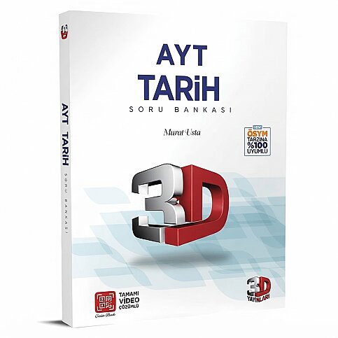 3D YAYINLARI AYT TARİH SORU BANKASI (49598)(VİDEO ÇÖZÜMLÜ) - 1