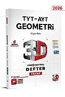 3D YAYINLARI TYT AYT GEOMETRİ 1.KİTAP VİDEO DESTEKLİ DEFTER - 3D YAYINLARI