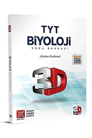 3D YAYINLARI TYT BİYOLOJİ SORU BANKASI (49451) - 1