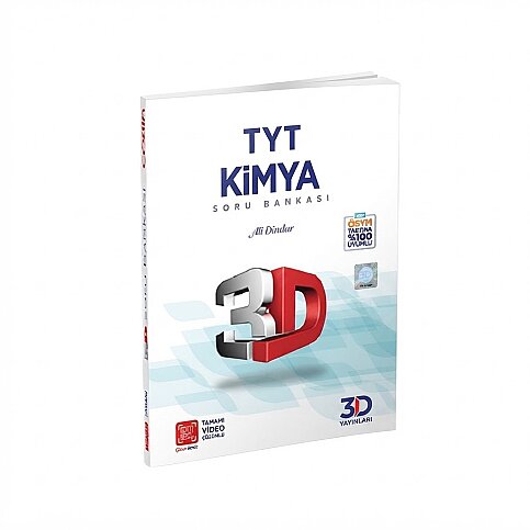 3D YAYINLARI TYT KİMYA SORU BANKASI (06065-369)(VİDEO ÇÖZÜMLÜ) - 1