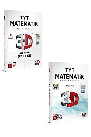 3D YAYINLARI TYT MATEMATİK VİDEO DESTEKLİ DEFTER - 1