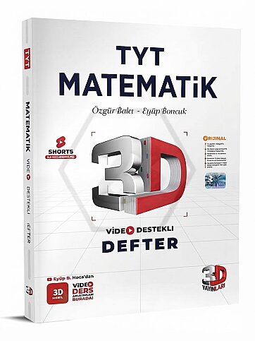3D YAYINLARI TYT MATEMATİK VİDEO DESTEKLİ DEFTER - 1