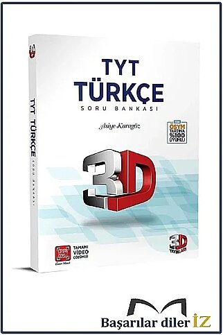 3D YAYINLARI TYT TÜRKÇE SORU BANKASI (49314) - 1