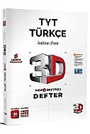 3D YAYINLARI TYT TÜRKÇE VİDEO DESTEKLİ DEFTER - 3D YAYINLARI