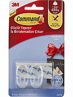 3M 17092 COMMAND ŞEFFAF KÜÇÜK BOY ASKI 2Lİ - 3M