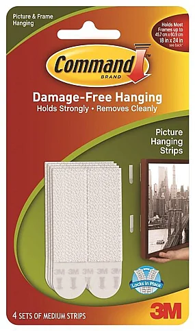 3M 17201-4PK COMMAND CIRT CIRT BANT ORTA BOY - 1