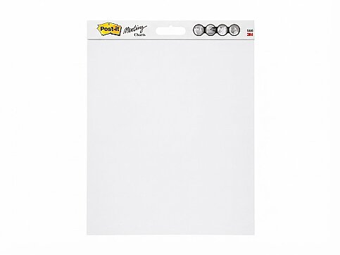 3M 559 YAPIŞKANLI FLİPCHART KAĞIDI 63.5x77.4 30 YAPRAK BEYAZ - 1
