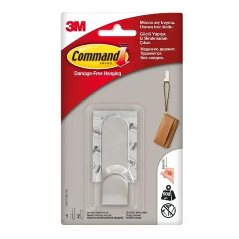 3M Mr12-Ss Command Modern Metal Orta Boy Askı Tekli - 1