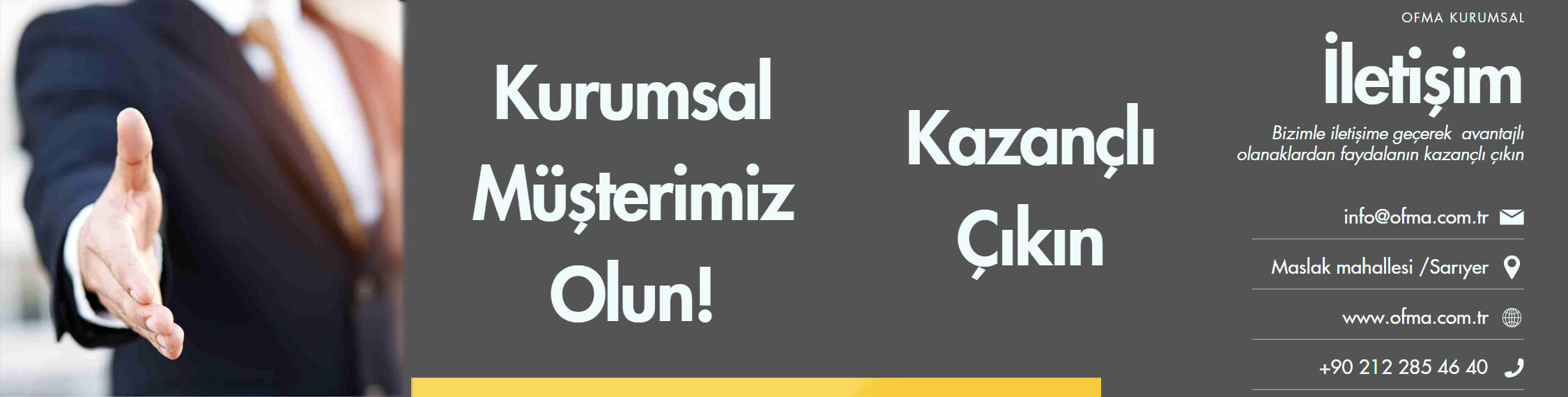 Kurumsal Müşterimiz Olun kazançlı Çıkın