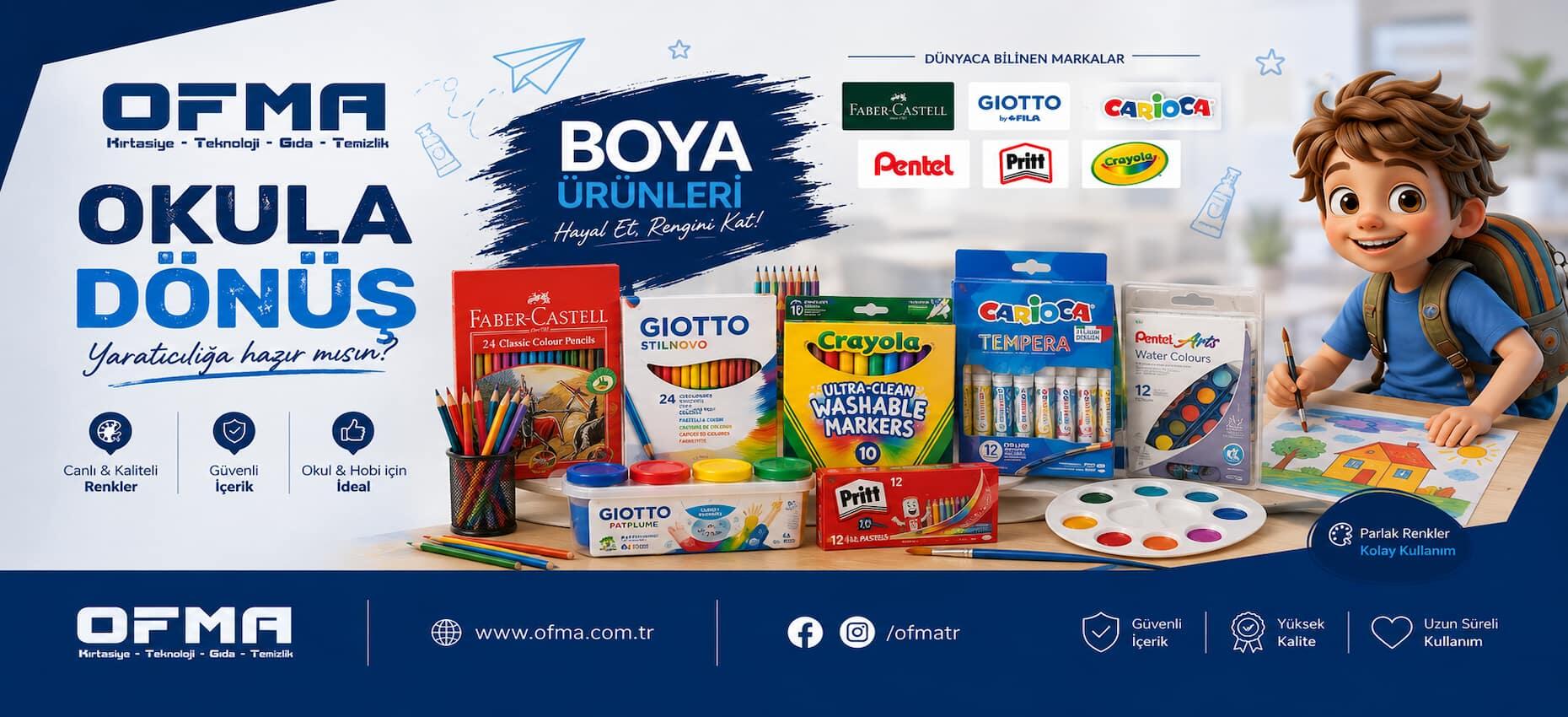 Okula Dönüş-Boya Malz.