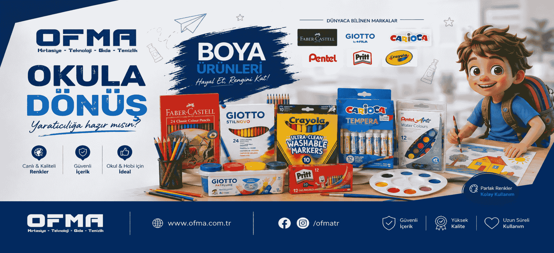 Okula Dönüş-Boya Malz.