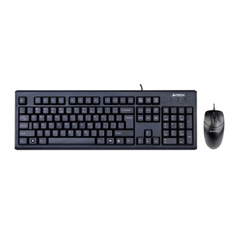 A4 Tech Kr-8372 Kablolu Klavye Mouse F Standart Siyah - 1
