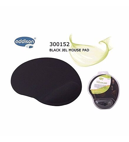 ADDİSON 300152 JEL BİLEK DESTEKLİ MOUSE PAD SİYAH - 1