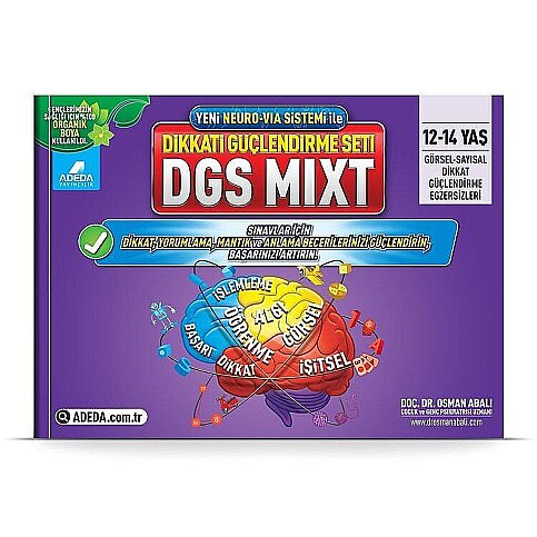 ADEDA DİKKAT GÜÇLENDİRME SETİ 12-14 YAŞ DGS MIXT-OSMAN ABALI - 1