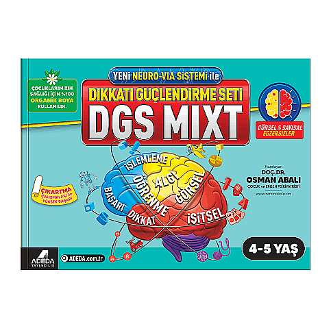 ADEDA DİKKAT GÜÇLENDİRME SETİ 4-5 YAŞ DGS MIXT-OSMAN ABALI - 1