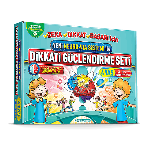 ADEDA DİKKAT GÜÇLENDİRME SETİ 4 YAŞ-OSMAN ABALI - 1