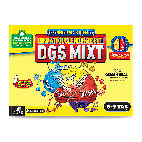 ADEDA DİKKAT GÜÇLENDİRME SETİ 8-9 YAŞ DGS MIXT-OSMAN ABALI - 1