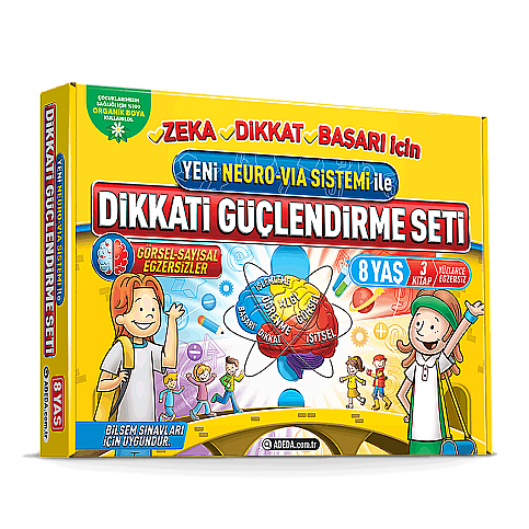 ADEDA DİKKAT GÜÇLENDİRME SETİ 8 YAŞ-OSMAN ABALI - 1