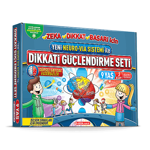 ADEDA DİKKAT GÜÇLENDİRME SETİ 9 YAŞ-OSMAN ABALI - 1