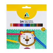 Adel Kuru Boya Tam Boy 24 Renk Karton Kutu (2112365001) - ADEL