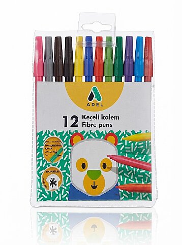 ADEL KEÇELİ KALEM 12 RENK (2220213001) - 1
