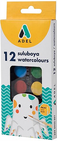 ADEL SULU BOYA KÜÇÜK BOY 24mm 12 RENK (2290933001) - 1