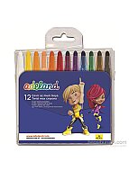 ADELAND ÇEVİRMELİ MUM BOYA YARIM BOY 12 RENK (4342844101) - ADELAND