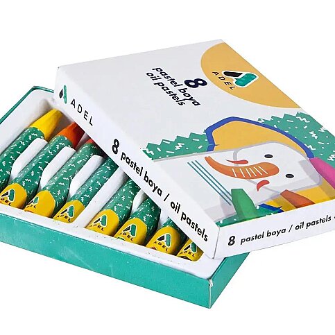 ADEL PASTEL BOYA 8 RENK KARTON KUTU (4280817001) - 1