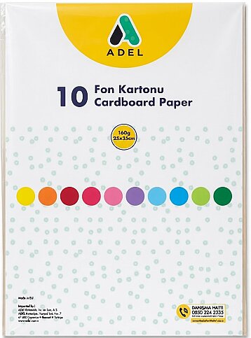 ADEL FON KARTONU 25x35 10 RENK (4343030001) - 1