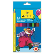 Adel Hexa Jumbo Kuru Boya Tam Boy 12 Renk (510001) - Adel