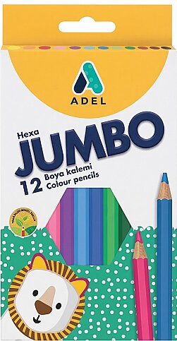 ADEL JUMBO KURU BOYA TAM BOY 12 RENK (2117510111) - 1