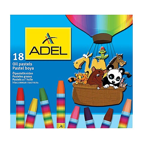 ADEL PASTEL BOYA 18 RENK KARTON KUTU (4280857002) - 1