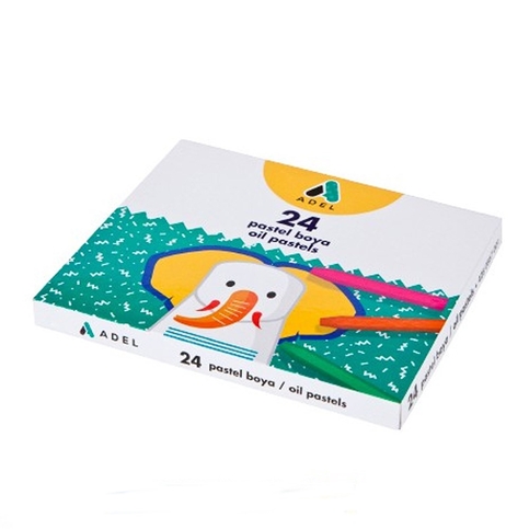 Adel Pastel Boya 24 Renk Karton Kutu (4280867002) - 1