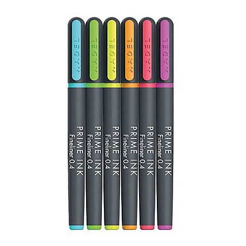 ADEL PRİME İNK FİNELİNER KEÇE UÇLU KALEM 0.4mm NEON 6 RENK (2201000100) - 2