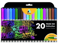 Adel Prime İnk Multisurface Permanent Markör 20 Renk (2201000107) - ADEL