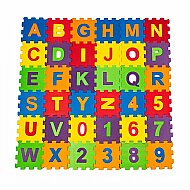 AKÇİÇEK EVA PUZZLE MATRAX HARFLER SAYILAR 12x12x7mm (318) - AKÇİÇEK