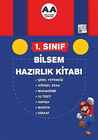 AKILLI ADAM YAYINLARI BİLSEM HAZIRLIK KİTABI 1.SINIF-ŞAHİDE KORKMAZ - 1