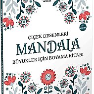AKILLI ADAM YAYINLARI MANDALA ÇİÇEK DESENLERİ BÜYÜKLER İÇİN BOYAMA KİTABI - AKILLI ADAM YAYINLARI