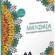 AKILLI ADAM YAYINLARI MANDALA RENKLERİN RÜZGARI HER YAŞ BOYAMA KİTABI - AKILLI ADAM YAYINLARI