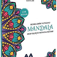 AKILLI ADAM YAYINLARI MANDALA RENKLERİN TUTKUSU HER YAŞ BOYAMA KİTABI - AKILLI ADAM YAYINLARI