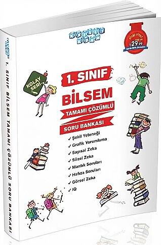 AKILLI ADAM YAYINLARI BİLSEM TAMAMI ÇÖZÜMLÜ KOLAY SERİ SORU BANKASI 1.SINIF - 1