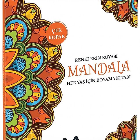AKILLI ADAM YAYINLARI MANDALA RENKLERİN RÜYASI HER YAŞ BOYAMA KİTABI - 1