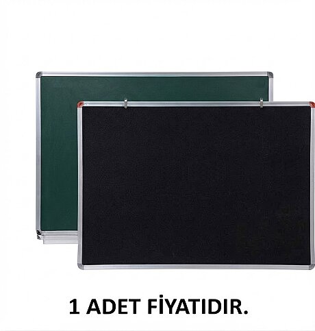 AKYAZI 0003-1 MİDİ DUVARA MONTE LAMİNAT YAZI TAHTASI 35x45 RENKLİ (SİYAH VEYA YEŞİL) - 1