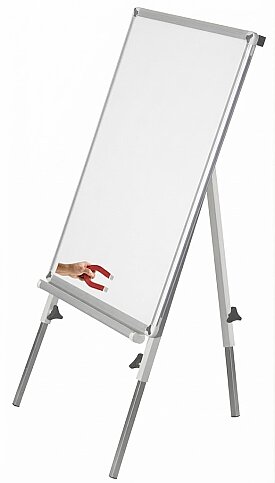 AKYAZI 0107 TELESKOPİK AYAKLI FLİPCHART MANYETİK YAZI TAHTASI 70x100 - 1