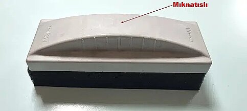 AKYAZI 0130 MIKNATISLI LÜKS PLASTİK YAZI TAHTASI SİLGİSİ - 1