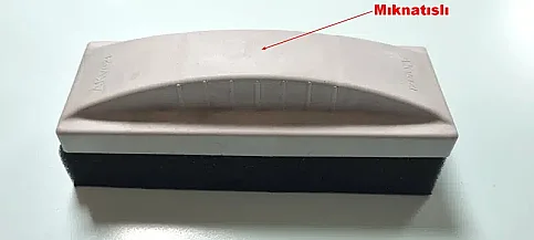 AKYAZI 0130 MIKNATISLI LÜKS PLASTİK YAZI TAHTASI SİLGİSİ - 1